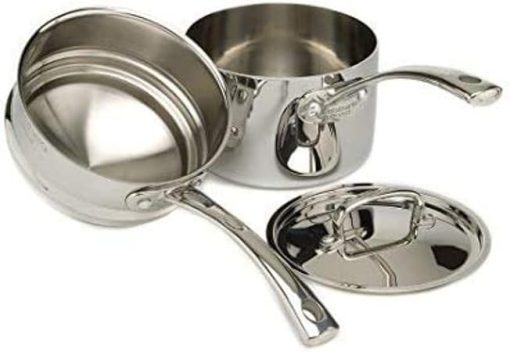 Cuisinart Classic Tri-Ply Stainless 3-Piece Saucepan and Boiler Set - Image 2