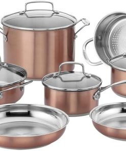 Classic Stainless Cookware Set 11PC Chef’s Color Series 2