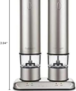 Cuisinart Rechargeable Electric Salt and Pepper Mill Set in Steel 2