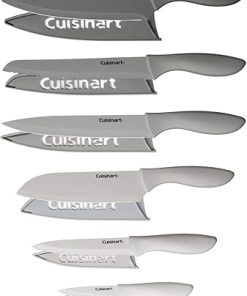 Cuisinart 12-Piece Gray Knife Set with Blade Guards and Gloves Bundle 2