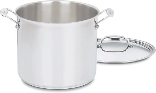 Cuisinart 12 Quart Stockpot with Lid Chef's Classic Collection Silver - Image 2