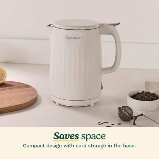 Cuisinart Soho 1 Liter Double Wall Electric Kettle in Truffle Color - Image 2