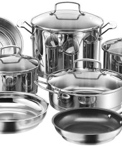 Cuisinart 11 Piece Professional Stainless Steel Cookware Set Silver 2