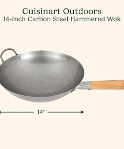 Cuisinart 14 Inch Carbon Steel Wok for Authentic Asian Cooking 2