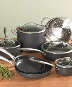 Cuisinart 11-Piece Black Anodized Cookware Set Dishwasher Safe 2