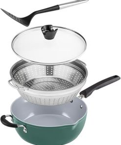 Cuisinart 4-Piece Preferred Pan Set in Sensible Sage Green 2