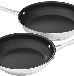 Cuisinart 8922-810NS 2-Piece Stainless Steel Nonstick Skillet Set 2