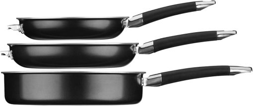 Cuisinart Nonstick Aluminum Nesting Cookware Set 12 Piece Black - Image 2