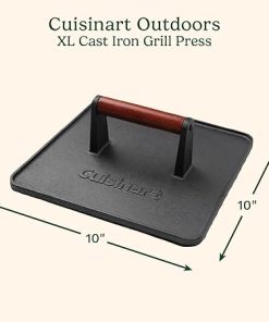 Cuisinart XL Cast Iron Grill Press 10 Inch Heavy-Duty Nonstick 2