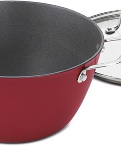 Cuisinart 5.2 Quart Round Casserole with Glass Lid Red CIL4525-26RC 2
