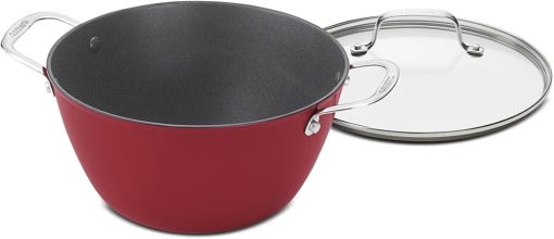 Cuisinart 5.2 Quart Round Casserole with Glass Lid Red CIL4525-26RC - Image 2