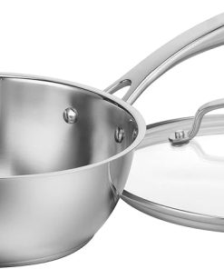 Cuisinart 3 Quart Stainless Steel Sauce Pan with Lid Model 8335-24 2