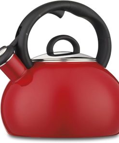 Cuisinart Aura Enamel Steel Stovetop Teakettle in Bright Red 2
