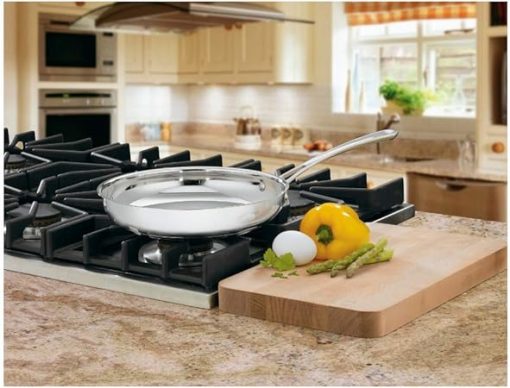 Cuisinart 10 Inch Open Skillet with Stainless Steel Contour Design - Image 2