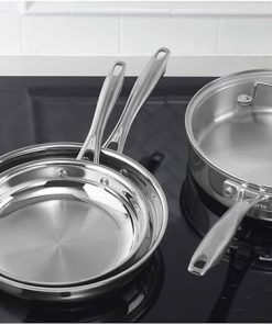 Cuisinart Classic 10 Piece Cookware Set with Stainless Steel Design 2
