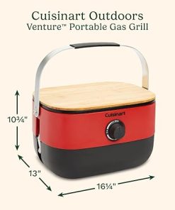 Cuisinart Portable Gas Grill with Cutting Board for Camping and Tailgates 2
