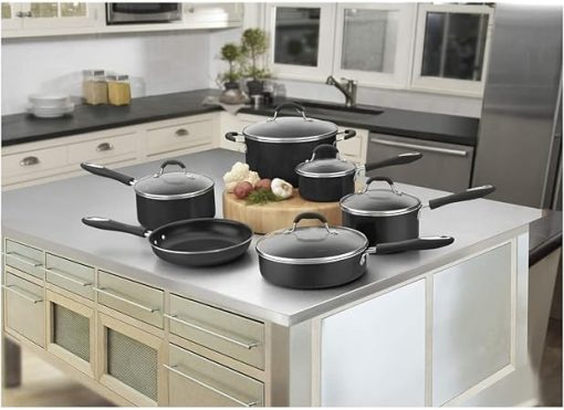 Cuisinart 11-Piece Nonstick Cookware Set with Easy Grip Handles - Image 2