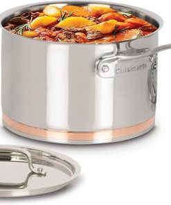 Cuisinart 3 Quart Copper Band Saucepan with Lid 89FB193-18C 2