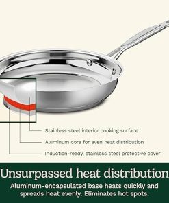 Cuisinart 10 Inch Open Skillet Chef Classic Stainless Steel Cookware 2