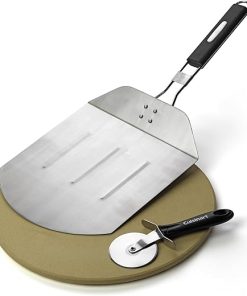 Cuisinart 3-Piece Pizza Grilling Set with Cleaning Brush and Pizza Stone 2