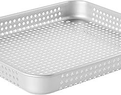 Cuisinart Airfryer Basket and Toaster Oven Baking Pan Silver 11.2×10.7 2