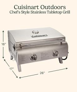 Cuisinart Portable Propane Gas Grill with Dual Burners and Ignition 2