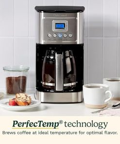14 Cup Black Stainless Steel Permanent Filter Coffee Maker Timer 2