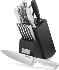 Cuisinart 15-Piece Stainless Steel Block Set with Pyrex Measuring Cups 2