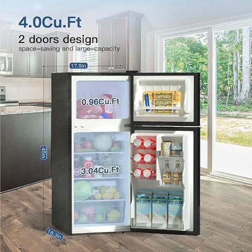 BANGSON 4.0 Cu.Ft Small Refrigerator with Freezer for Dorm and Office - Image 2