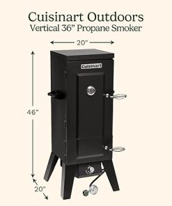 Cuisinart 36 Inch Vertical Propane Smoker with 4 Removable Racks 2