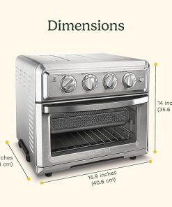 1800 Watt Stainless Steel Air Fryer and Convection Toaster Oven 2
