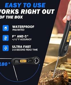 Digital Instant Read Meat Thermometer for Grill Cooking and BBQ 2