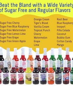 Sugar Free Cherry Blue Raspberry Watermelon Syrup 3-Pack 16.9 Fl Oz 2