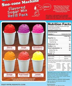 Snoopy Snow Cone Maker 3 oz Refill Pack for Snow Cones 2