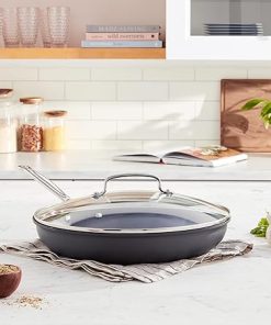 Cuisinart 12 Inch Nonstick Hard Anodized Skillet with Glass Cover 2