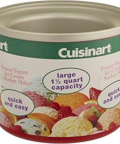 Cuisinart 1.5 Quart ICE-RFBR Replacement Freezer Bowl in Red 2