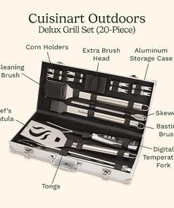 Cuisinart 20-Piece BBQ Tool Set with Case and Digital Temperature Fork 2