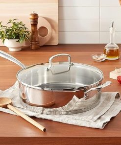 Cuisinart 6-Quart Stainless Steel Saute Pan with Glass Cover 2