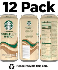 Starbucks Doubleshot Vanilla Iced Coffee Energy Drink 15 fl oz Pack 2
