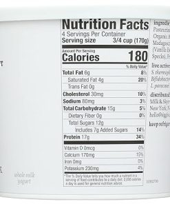Siggi’s Icelandic Whole Milk Yogurt Vanilla 24 oz Thick Protein Snack 2
