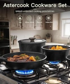 Astercook 21 Piece Non Stick Pots and Pans Set for RV Kitchens 2