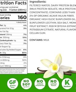 Orgain High Protein Shake Vanilla Bean 30g 1g Sugar Keto Friendly 2