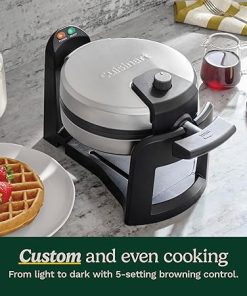 Cuisinart WAF-F30 Belgian Waffle Maker Black Silver 1 Inch Thick 2