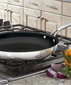 Cuisinart 12 Inch Open Skillet with Helper Handle PFAS Free Nonstick 2