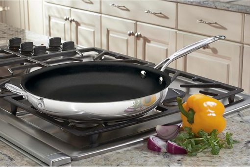 Cuisinart 12 Inch Open Skillet with Helper Handle PFAS Free Nonstick - Image 2