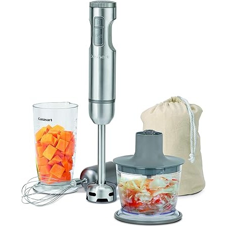 Cuisinart Smart Stick Variable Speed Hand Blender with Chopper Silver