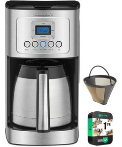 Cuisinart 12 Cup Programmable Stainless Steel Coffee Maker Bundle