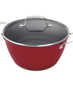 Cuisinart 5.2 Quart Round Casserole with Glass Lid Red CIL4525-26RC