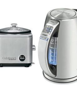 Cuisinart 8-Cup Rice Cooker and 1.7-Liter Electric Kettle Bundle