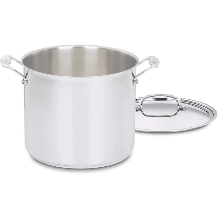 Cuisinart 12 Quart Stockpot with Lid Chef's Classic Collection Silver